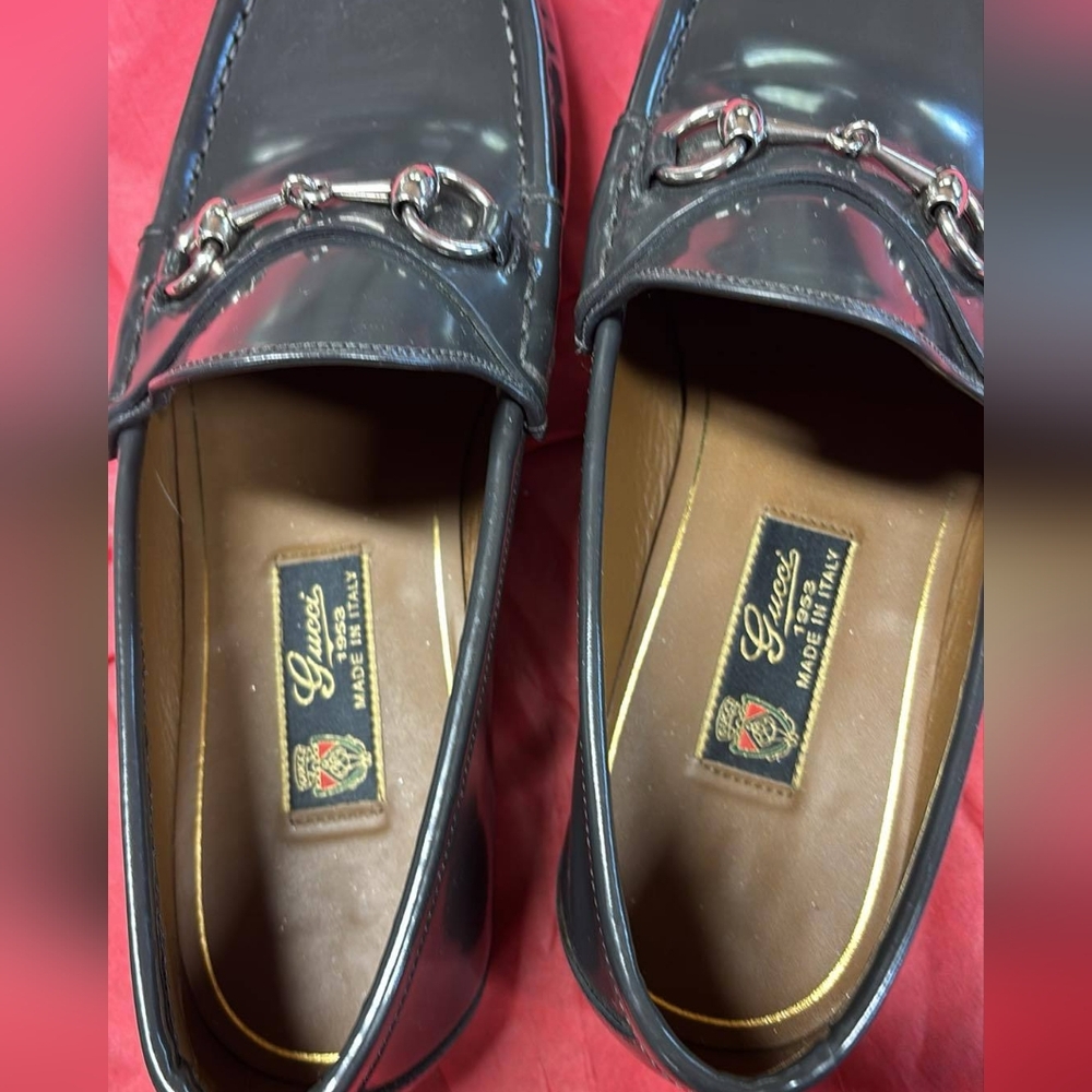 Gucci Gray Leather Loafers Slip-Ons, Excellent Condition. - Picture 7 of 7